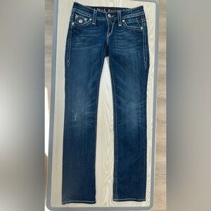 Rock Revival Tori straight leg Blue Denim Jeans size28